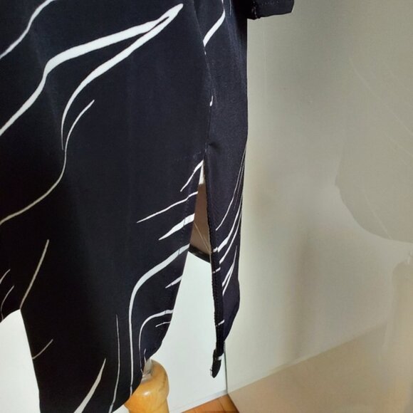 NWT Alfani Boat-Neck 3/4-Sleeve Printed Tunic M - Picture 6 of 10